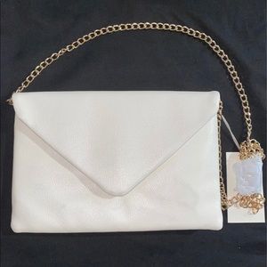 Ivory Envelope Crossbody or Shoulder Purse